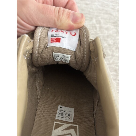 Vans Old Skool Suede Beige Skate Shoes Mens 5 Womens 6.5 PFC-Free - Picture 5 of 5